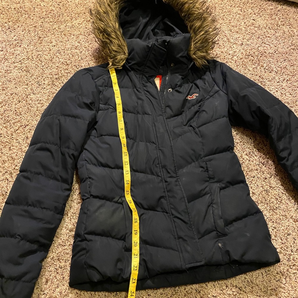 Girls Navy Hollister brand coat
